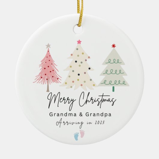 Eerste kerst als oma en opa Ornament (Voorkant)