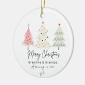 Eerste kerst als oma en opa Ornament (Links)