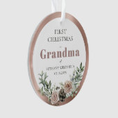 Eerste kerst als Oma foto herinnering Ornament (voorkant)
