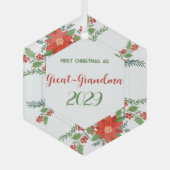 Eerste kerst als oma glas ornament (Voorkant)