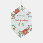 Eerste kerst als oma glas ornament (Voorkant links)