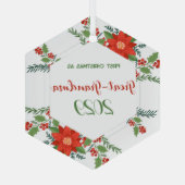 Eerste kerst als oma glas ornament (Achterkant)