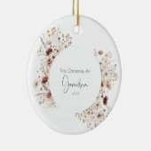 Eerste kerst als oma vakantie Ornament (Rechts)