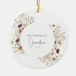 Eerste kerst als oma vakantie Ornament