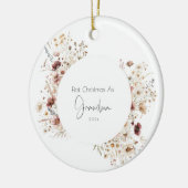 Eerste kerst als oma vakantie Ornament (Links)
