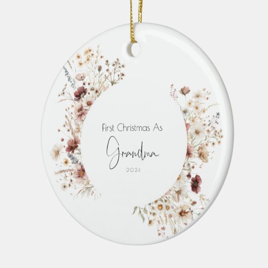 Eerste kerst als oma vakantie Ornament (Links)