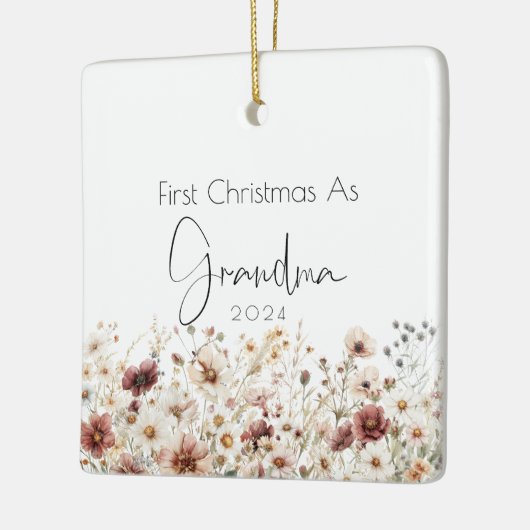 Eerste kerst als oma vakantie Ornament (Links)