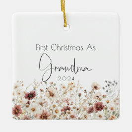 Eerste kerst als oma vakantie Ornament