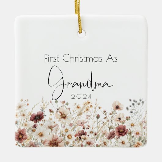 Eerste kerst als oma vakantie Ornament (Voorkant)