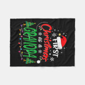 Eerste kerst als opa Nieuwe grootvader 1e K Fleece Deken (Voorkant (Horizontaal))
