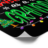 Eerste kerst als opa Nieuwe grootvader 1e K Poster (Hoek)
