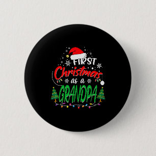 Eerste kerst als opa Nieuwe grootvader 1e K Ronde Button 5,7 Cm