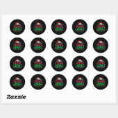 Eerste kerst als opa Nieuwe grootvader 1e K Ronde Sticker (Vel)