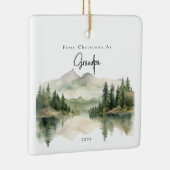 Eerste kerst als opa vakantie Ornament (Rechts)