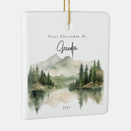 Eerste kerst als opa vakantie Ornament (Rechts)