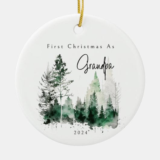 Eerste kerst als opa vakantie Ornament (Voorkant)