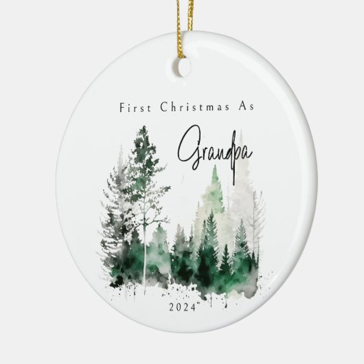 Eerste kerst als opa vakantie Ornament (Links)