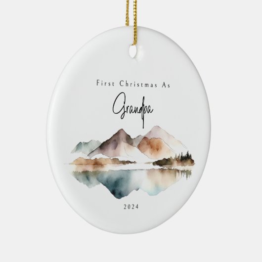 Eerste kerst als opa vakantie Ornament (Rechts)