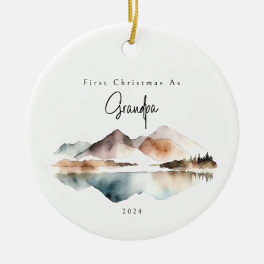 Eerste kerst als opa vakantie Ornament (Voorkant)