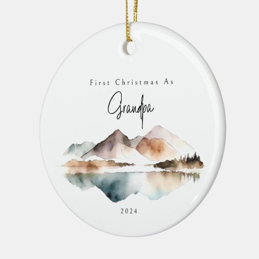 Eerste kerst als opa vakantie Ornament (Links)