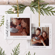 Eerste kerst als ouders babyfoto geboorte statisti