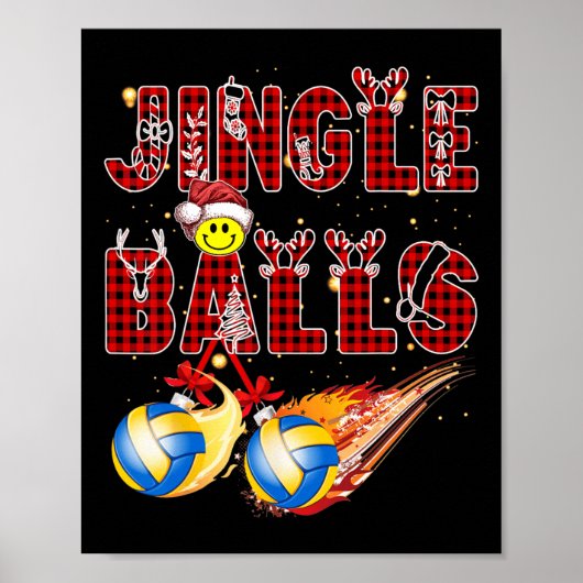 Eerste kerst als papa Jingle volleybal papa oom d Poster (Voorkant)