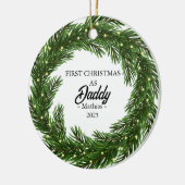 Eerste kerst als papa, nieuw papa Ornament (Links)