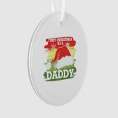 Eerste kerst als papa – nieuwe papa ornament (voorkant)