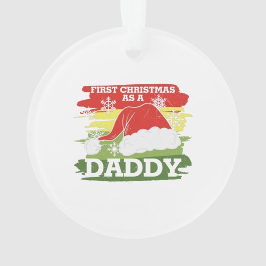 Eerste kerst als papa – nieuwe papa ornament (achterkant)