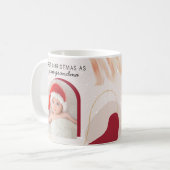 Eerste kerst als Red Arch Custom Photo Koffiemok (Voorkant links)