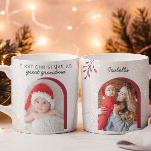 Eerste kerst als Red Arch Custom Photo Koffiemok