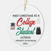 Eerste kerst als student, Eerste jaar van Keramisch Ornament (Links)