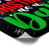 Eerste kerst als vader Nieuwe papa 1e kerst  Poster (Hoek)