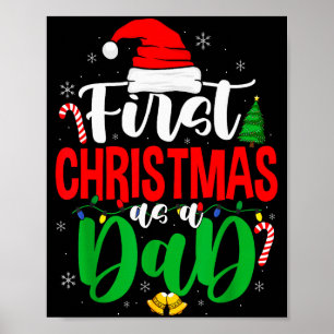 Eerste kerst als vader Nieuwe papa 1e kerst Poster