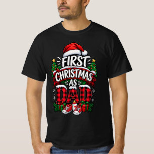 Eerste kerst als vader - Schattige nieuwe papa T-shirt