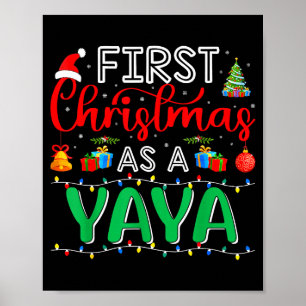 Eerste kerst als Yaya Familie bijpassende nieuwe Y Poster