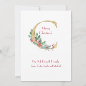 Eerste kerst, baby foto aankondiging (Achterkant)