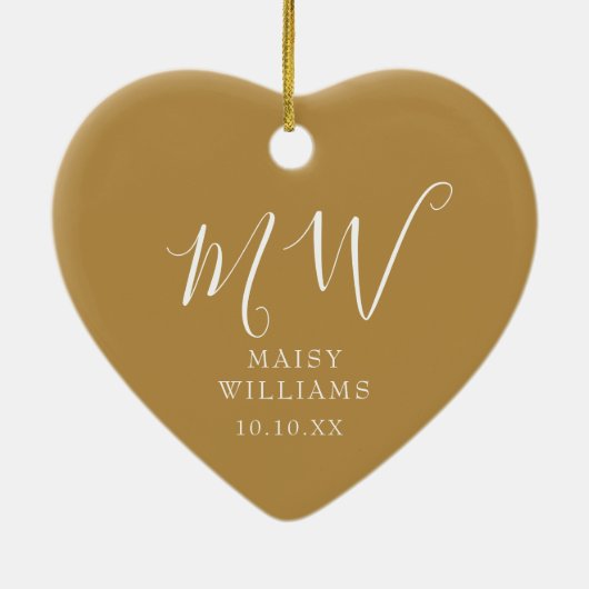 Eerste kerst baby foto monogram keramiek ornament (Achterkant)