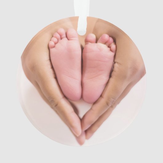 Eerste kerst baby foto's script naam ornament (achterkant)