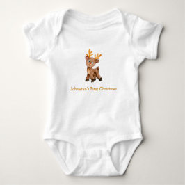 Eerste kerst baby hert baby romper