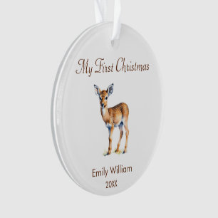 Eerste kerst baby hert ornament