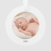 Eerste kerst baby hert ornament (achterkant)