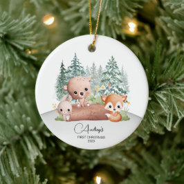 Eerste Kerst Baby Naam Ornament