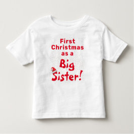Eerste kerst broer of zus Peuter T-shirt