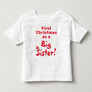 Eerste kerst broer of zus Peuter T-shirt