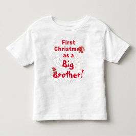 Eerste kerst broer of zus Peuter T-shirt