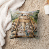 Eerste kerst buiten-houdend koppel pasgetrouwd ste kussen (Deken)