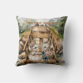 Eerste kerst buiten-houdend koppel pasgetrouwd ste kussen (Achterkant)