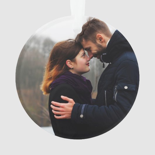 Eerste kerst en Mr en Mrs Custom Ornament (achterkant)