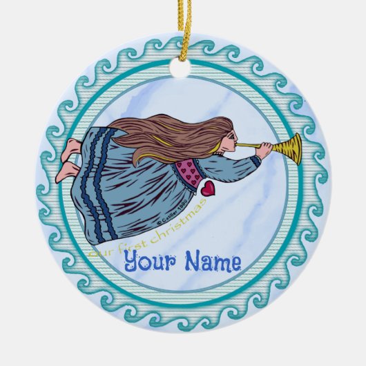 Eerste kerst engel ornamenten (Voorkant)